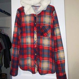 Hooded flannel